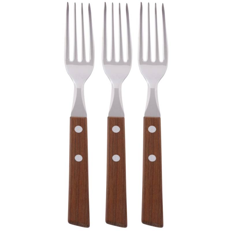 TRAMONTINA - Set de tenedores madera 3 unidades