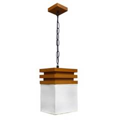 CAROLD STEVENS - Lámpara colgante everest madera 1 luz E27