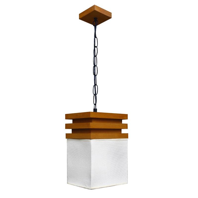 CAROLD STEVENS - Lámpara colgante everest madera 1 luz E27