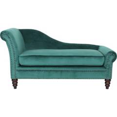 VEKKAHOME - Chaise longue 148x75x74 cm verde