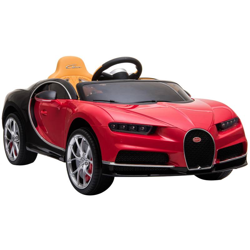 KIDSCOOL - Auto Chiron rojo batería 12V licencia Bugatti
