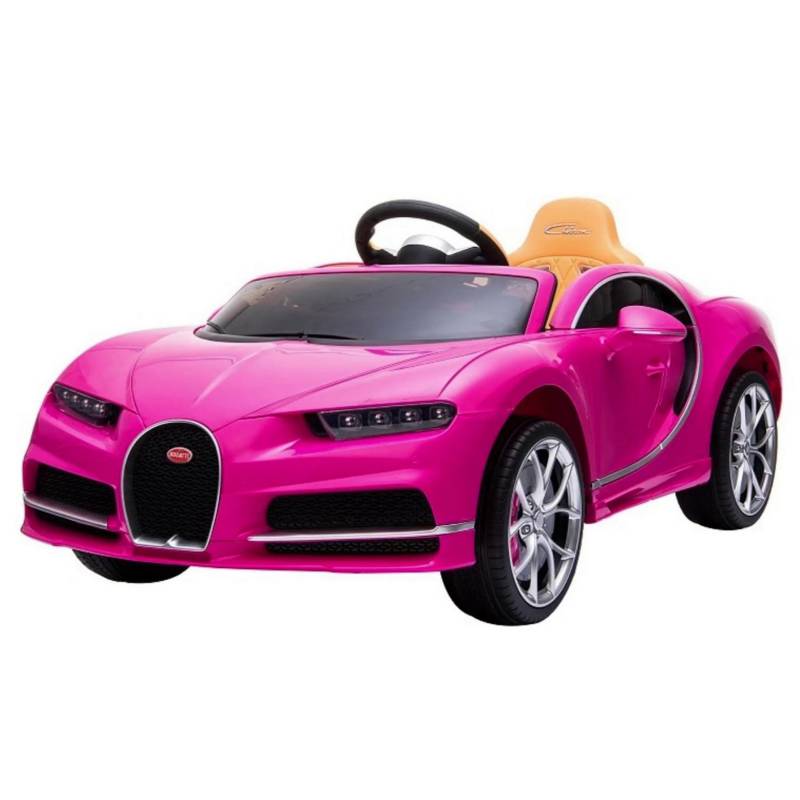 KIDSCOOL - Auto Chiron rosado batería 12V licencia Bugatti