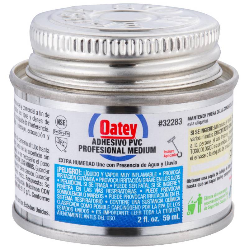 OATEY - Adhesivo PVC 59 ml Humedad Profesional