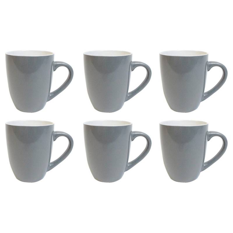DECOEXPRESS - Set 6 mugs 360 cc gris