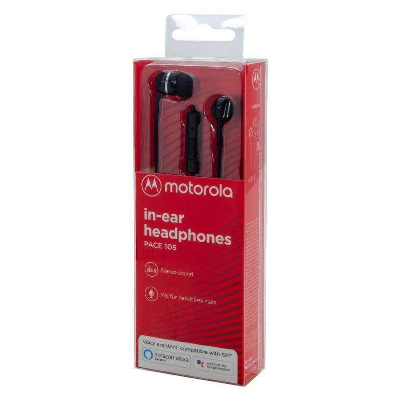 MOTOROLA EARBUDS 2 NEGRO AURICULARES DE BOTÓN MANOS LIBRES