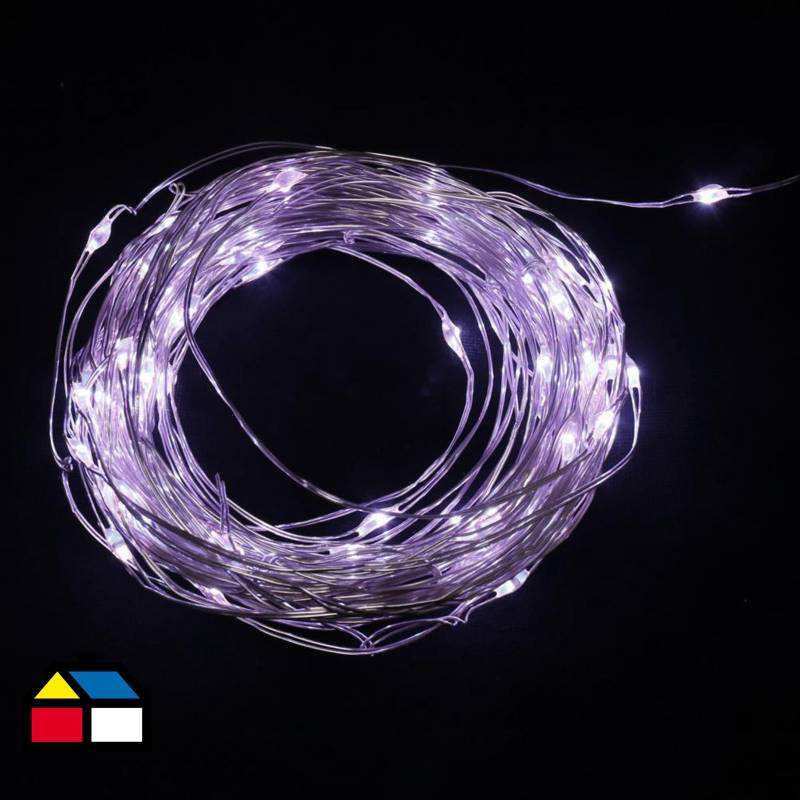 JUST HOME COLLECTION - Guirnalda micro led 10 m violeta