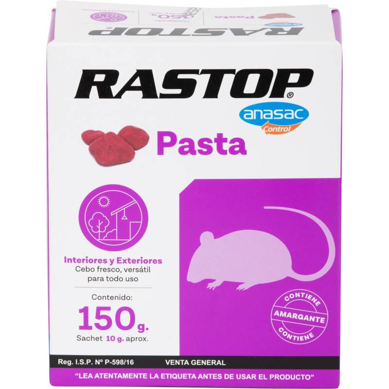 ANASAC - Raticida en Pasta Rastop 150 gr