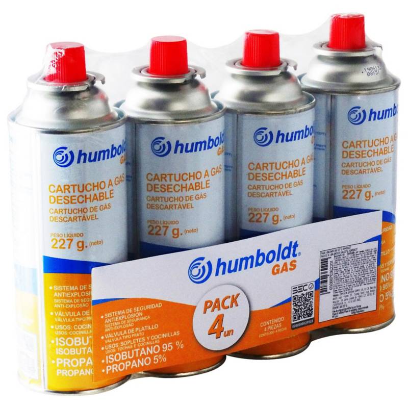 HUMBOLDT - Pack 4 gas 227 gr