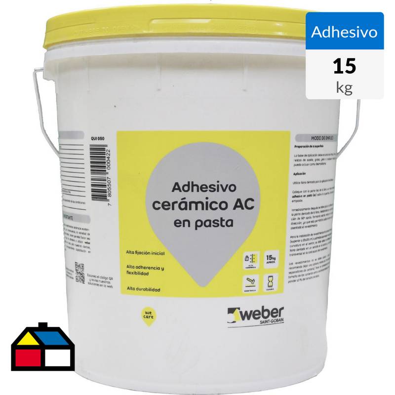 WEBER - Adhesivo cerámico/muro superficie flexible 15kg