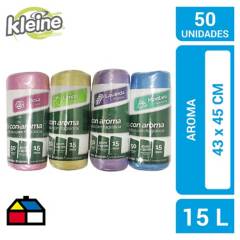 KLEINE WOLKE - Pack 50 bolsas con aroma 15 litros