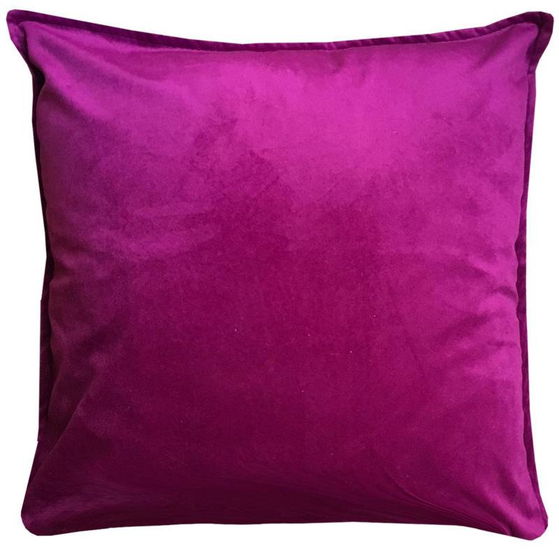 LIVING MARKET - Cojín púrpura terciopelo 45x45 cm