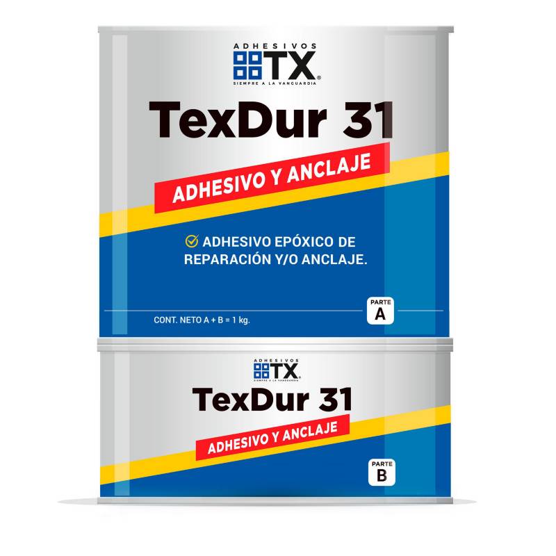 GRUPO TX - Juego (A+B) 1 kg Texdur 31 adhesivo y anclaje