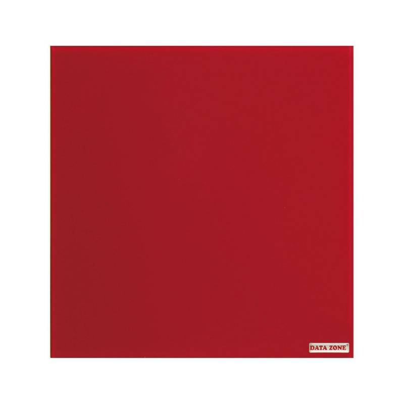 DATA ZONE - Pizarra magnética de vidrio 30x30 cm rojo