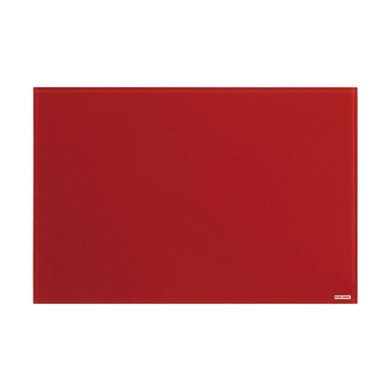 DATA ZONE - Pizarra de vidrio pared 60x90 cm rojo