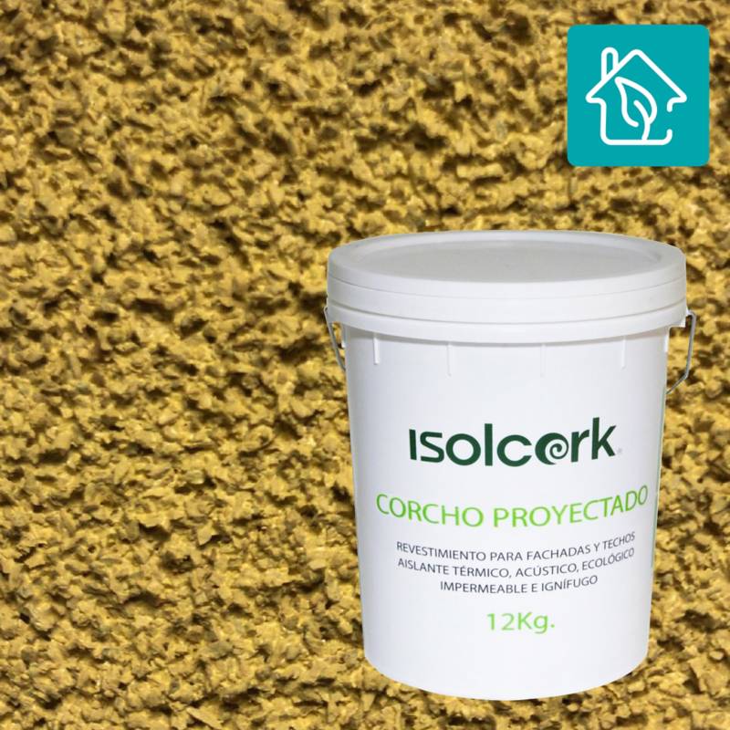 ISOLCORK - Revestimiento corcho proyectado 12 kg beige