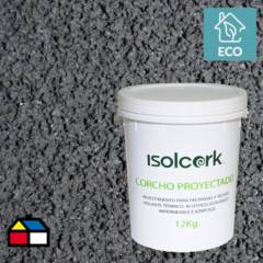 ISOLCORK - Revestimiento corcho proyectado 12 kg gris oscuro