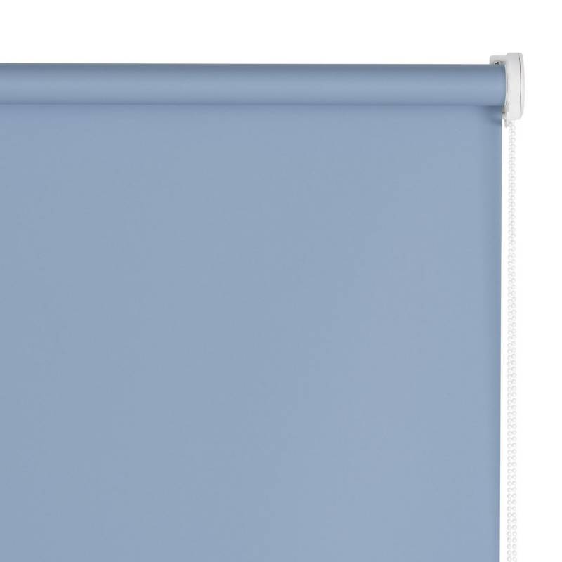 SODIMAC - Cortina Enrollable Blackout  Azul Instalada  Ancho entre 181 cm a 200 cm Alto 30 cm a 100 cm