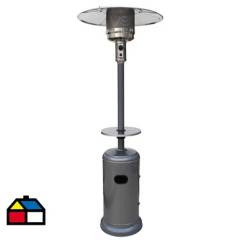 RECCO - Estufa de patio gas licuado 11 kg gris con mesa