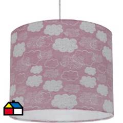 LIGHTING - Lámpara colgante nube rosada 1 luz E27