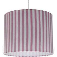 LIGHTING - Lámpara colgante líneas rosada 1 luz E27