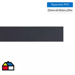 IMPERIAL - Tapacanto PVC negro 22x0,45 mm Ro 25 mt