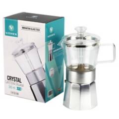 VITREX - Cafetera aluminio 360 ml plateada