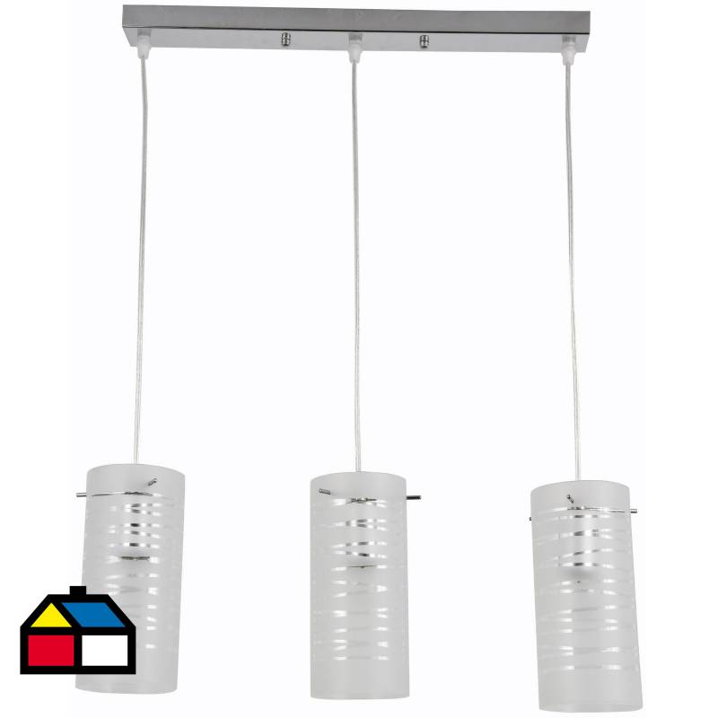 JUST HOME COLLECTION - Lámpara colgante 3 luces E27
