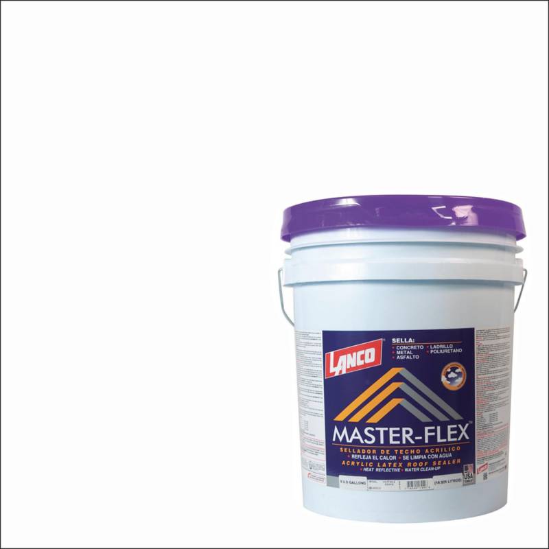 LANCO - Sellador para techos master-flex 5 galones blanco