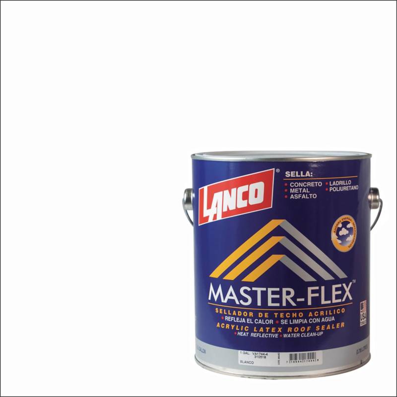 LANCO - Sellador para techos master-flex 1 galón blanco