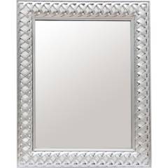VERTIGO - Espejo tramado silver 50x60 cm