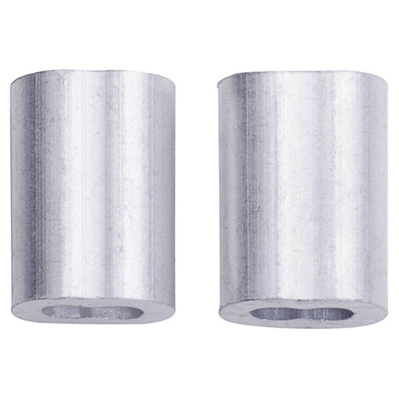 FIXSER - Set de abrazaderas aluminio 1/16" 2 unidades