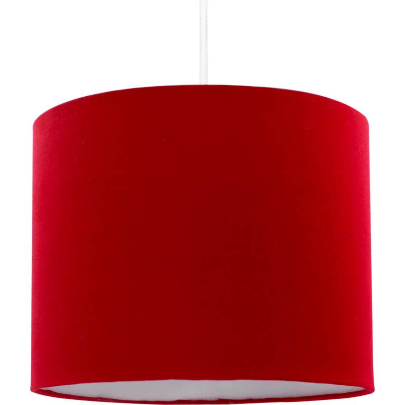LIGHTME - Lámpara colgante liso rojo 1 luz e27
