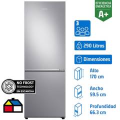 SAMSUNG - Refrigerador bottom mount 290 litros