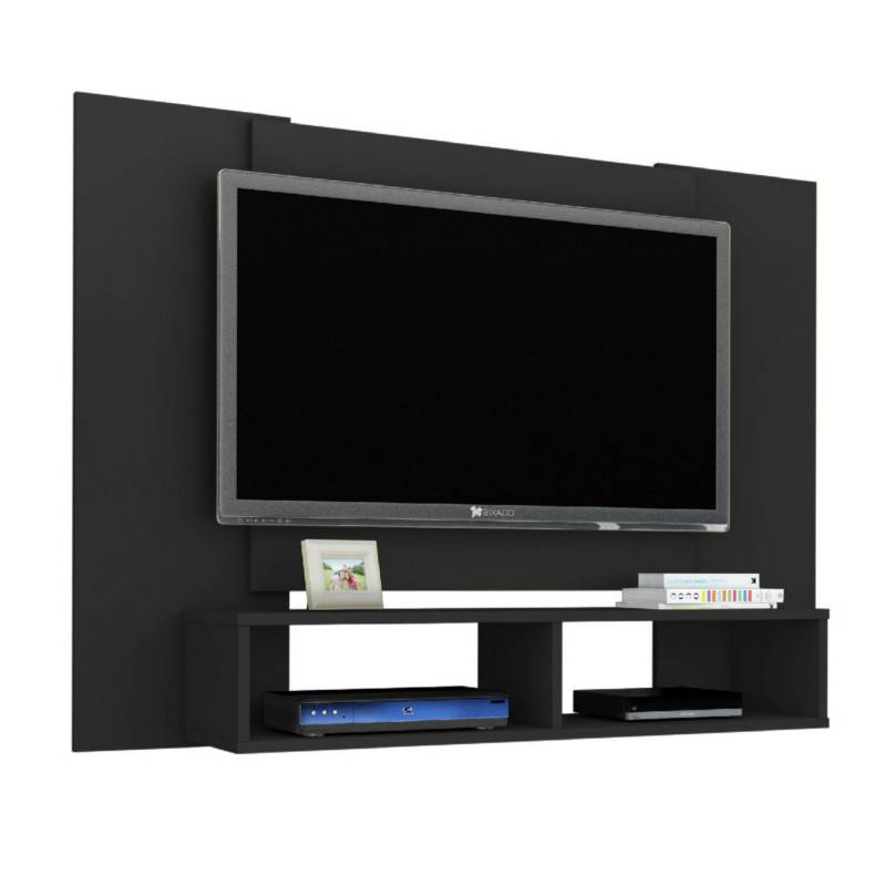 HOGA - Rack tv 49" negro 90x120x28 cm