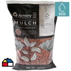 ARMONY - Mulch rústico decorativo 30 litros rojo
