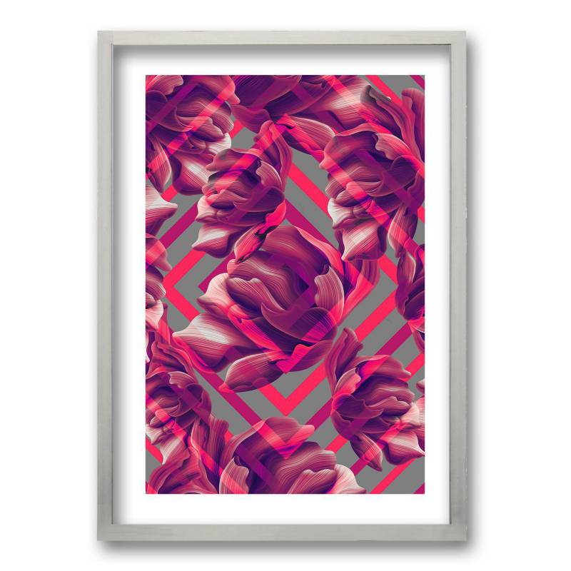 RETELA - Cuadro 50x35 cm ilustración diamante rosa