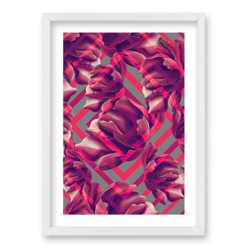 RETELA - Cuadro 70x50 cm ilustración diamante rosa
