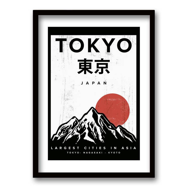 RETELA - Cuadro 50x35 cm ilustración tokyo