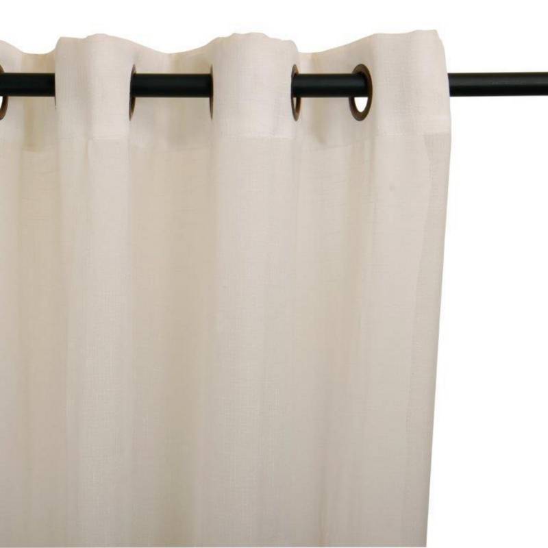 MASEL - Set cortinas gasa basta 140x225 cm blanco