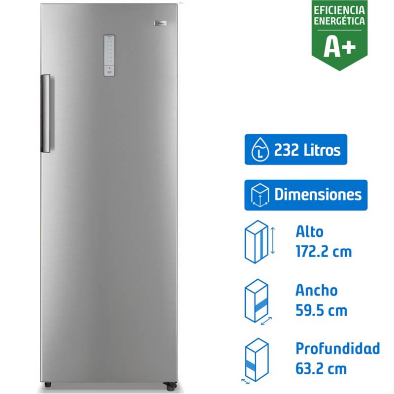 LIBERO - Freezer Vertical 232 Litros Inox Dual LFV-312NFI