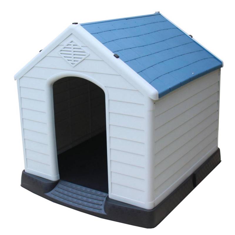 PETIZOOS - Casa para perros 96x105x98 cm azul