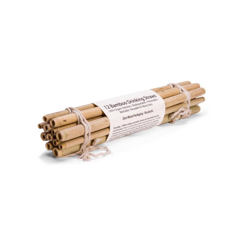 BRUSH WITH BAMBOO - Pack de 12 bombillas de bambú