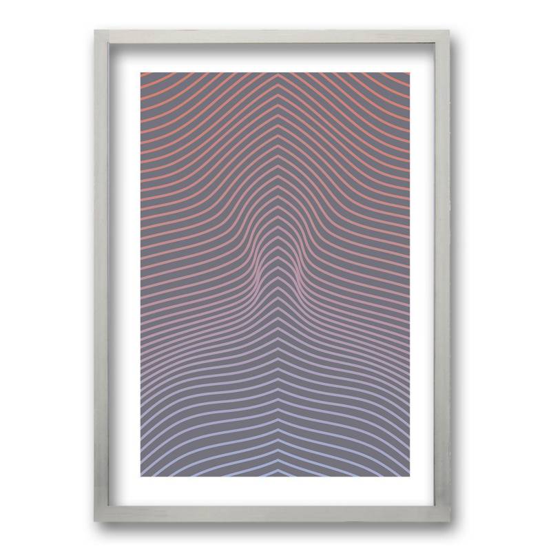 RETELA - Cuadro 70x50 cm ilustración ilusión lineal