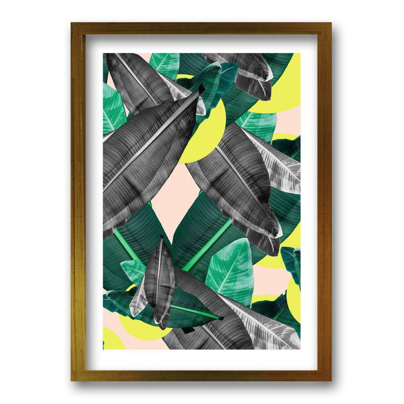 RETELA - Cuadro 70x50 cm ilustración selva amarilla