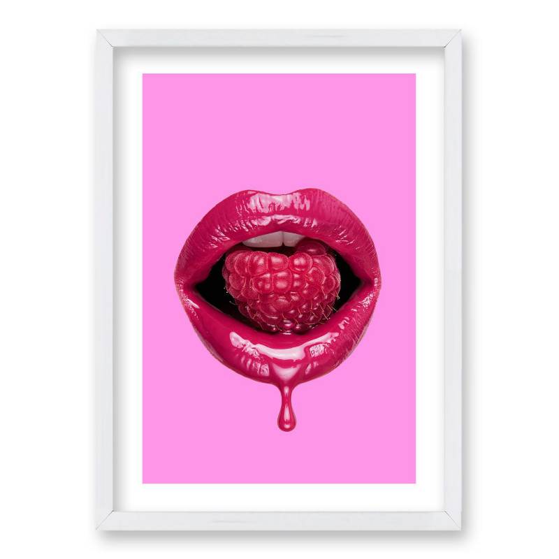 RETELA - Cuadro 70x50 cm ilustración beso frutal