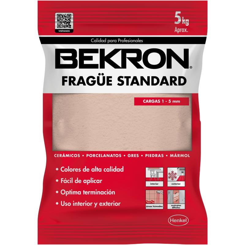FRAGUE BEKRON - Fragüe piso/muro almond 5kg