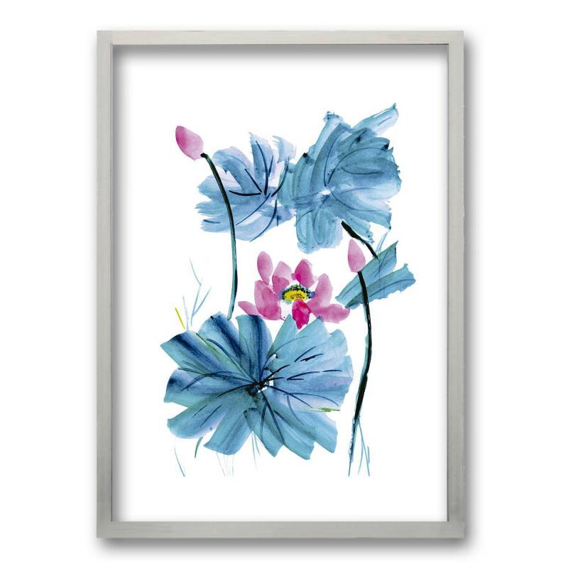 RETELA - Cuadro 40x30 cm ilustración acua flor