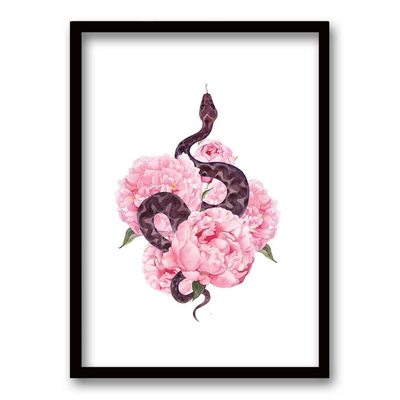 RETELA - Cuadro 70x50 cm ilustración flor de veneno