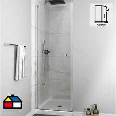 DUSCHY - Mampara puerta abatible 800x1900 6mm easy clean