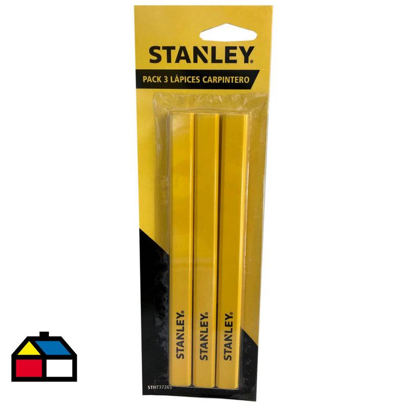 STANLEY - Set 3 lapices carpintero grafito